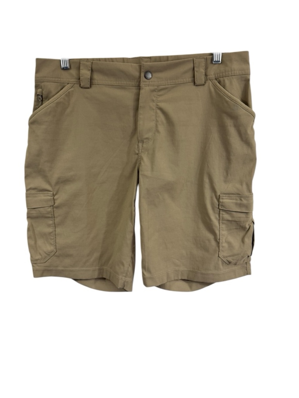 Duluth Trading Co Women's Dry on the Fly 10" Shorts Cargo Size 14 Beige 46733